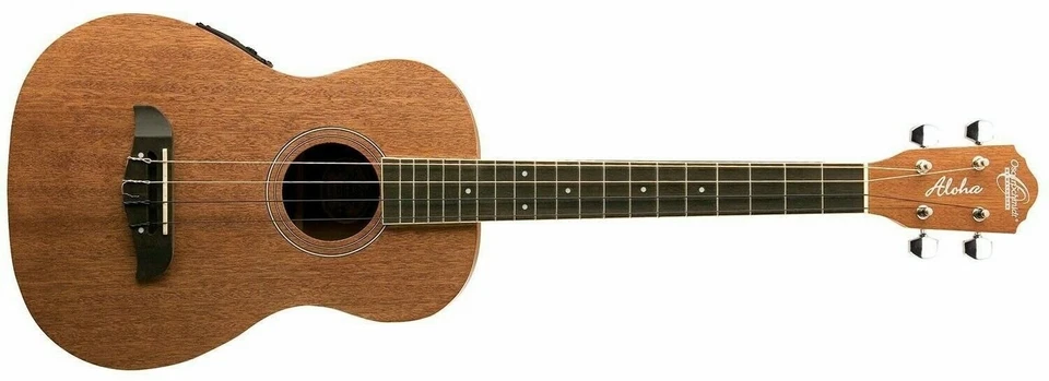 Ukelele eléctrico acústico barítono caoba Oscar Schmidt OU52E - natural Foto 3 de 4