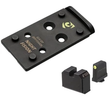Night Fision Optic Plate & ORS Sights for Glock MOS 19, 17, 47 to DeltaPoint Pro