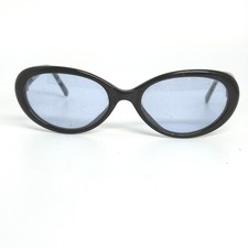 Esprit 9813 Sunglasses Black Oval Frame Blue Tint Lens Vintage 140mm Color 21624