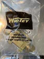 2-WHITEY / SWAGELOK B-63TS10 1/2" BRASS BALL VALVE TUBE CONNECTION 1500 PSI -NEW
