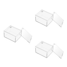 3 Pieces Tarantula Enclosure Lizard Terrarium Reptile Breeding Tank