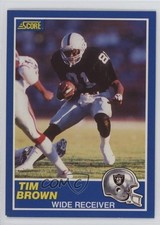 1989 Score Tim Brown #86 HOF 1a11