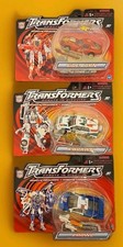 🔥 Transformers Robots Disfrazados ¡Lote de 3! Side Burn, X-Brawn & Prowl 2001 nuevo