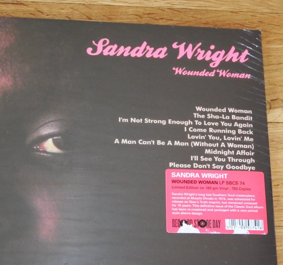 Sandra Wright Wounded Woman 2015 RSD 180g Vinyl Record LP NEW SEALED soul funk - Image 2 of 4