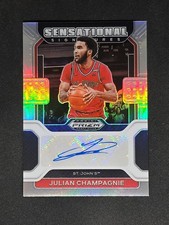 2022 Panini Prizm Draft Picks Julian Champagnie RC Sensational Signatures Silver