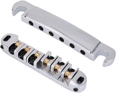 Gitarre Roller Sattelbrücke, 1 Set AluRollensattelbrücke Ersatzteil für 6sait...