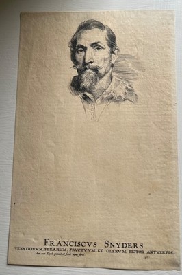 Anthony van Dyck Heliogravure of Portrait de Francois Snyders