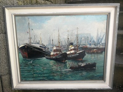 G E oder EE ,? KÜßNER    1960 ,         HAMBURGER HAFEN