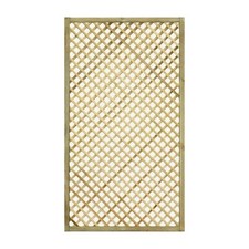 Grigliato in legno a Maglia Diagonale Gaia S 90x180 Cm Color Naturale impregnato