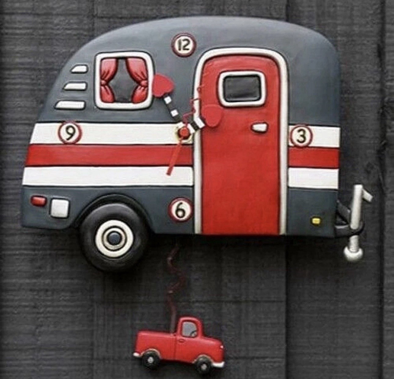 NEW Enesco Allen Designs Camper Life Wall Clock P2150 NIB RV