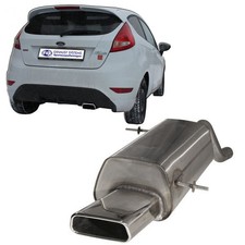 FOX Endschalldämpfer 1x145x65mm für Ford Fiesta VII Fiesta VII Sport 1.0l 1.4l