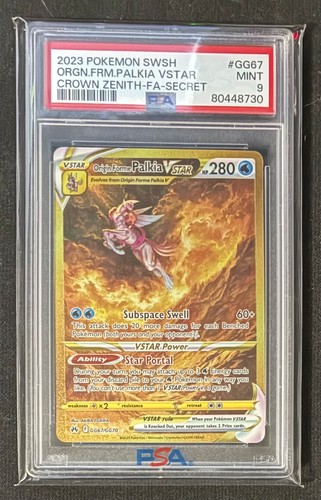Pokemon Origin Forme Palkia VSTAR GG67/GG70 Crown Zenith Galarian Gallery PSA 9