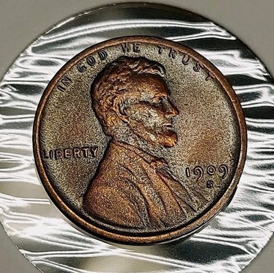 RARE UNCIRCULATED 1X1 NOVELTY PRODUCTION COIN (1909-S) LINCOLN SMALL WHEAT PENNY