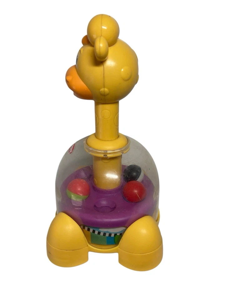 Juguete para bebé Playskool Poppin Park Jirafa Jirafa Tumble Top Ball Popper 9" Foto 4 de 4