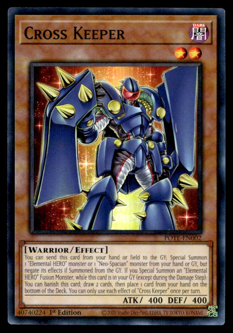 Cross Keeper Power of the Elements POTE-EN002 MP YuGiOh TCG | Buy 3 Get 5 Free