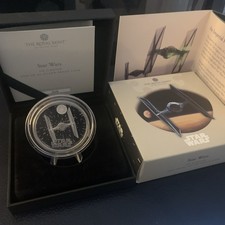 2024 STAR WARS TIE FIGHTER 2OZ .999 SILVER PROOF COIN ROYAL MINT 