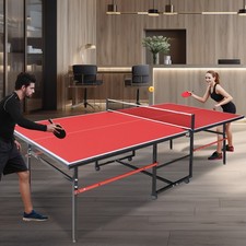Professional 8FT Foldable Ping Pong Table for Indoor  Outdoor Use - Mid-Size