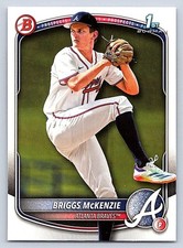 100x  BRIGGS McKENZIE  BRAVES RC 1st card  2025 BOWMAN DRAFT #BD-81    100cards