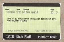 Bolton Manchr M01 - APTIS platform ticket - Greater Manchester,Lancashire postal