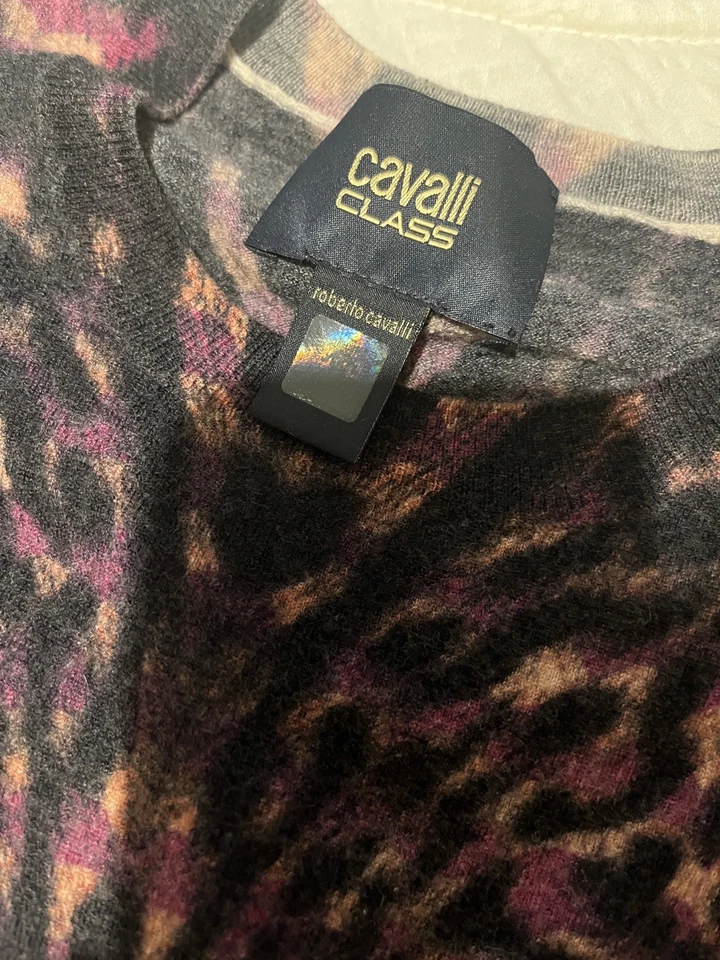 Rare Vintage Roberto Cavalli lambswool knit vest contrast excellent condition  - Image 4 of 4