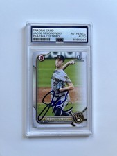 2022 Bowman Signed Jacob Misiorowski #BD-132 Card RC Autographed Auto PSA SLAB
