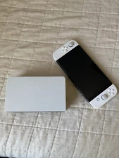 Nintendo Switch OLED Model Console White Joy-Con Bundle with Dock, Grip & Charge