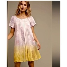 Anthropologie HD In Paris Women’s 2 Dress Dipped Floral Chiffon Swing Coquette