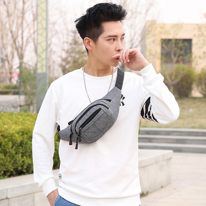 Men Women Fanny Pack Belt waist Bag Cross body Sling Shoulder Travel Sport Pouch