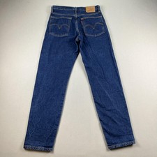 Levis Wedgie Jeans Womens 26 Blue Denim Straight Fit High Rise Dark Wash Red Tab