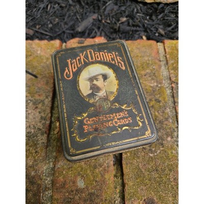 Vintage 70s Collectible Jack Daniel's Old No. 7 Gentlemen's Playing Cards Tin