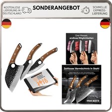 Matsato Set de couteaux 3 pièces Set de couteaux de cuisine en acier inoxydable japonais