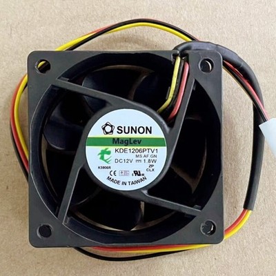 KDE1206PTV1 6025 6cm DC 12V 1.8W 3pin Speed Cooling Fan #pq