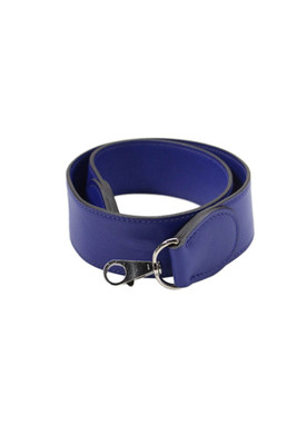Hermes Women's Leather Handbag Strap Blue Size 27''