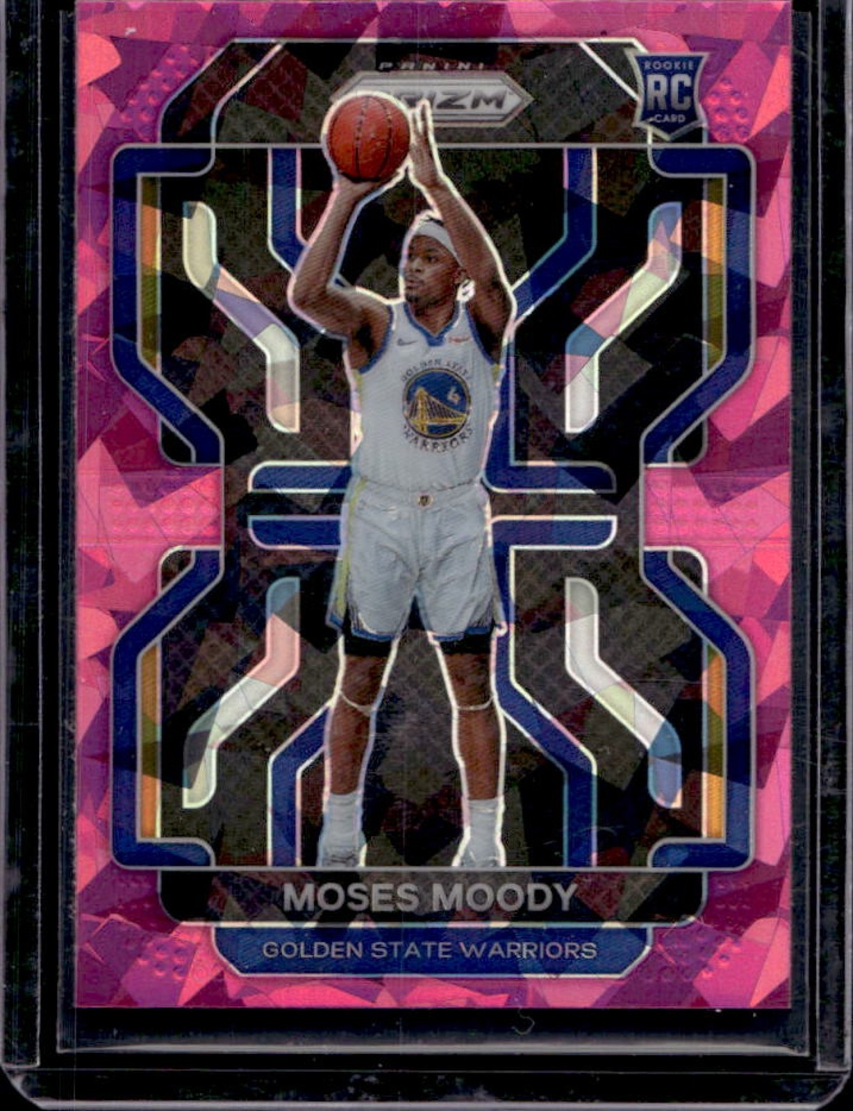 2021-22 Panini Prizm Moses Moody RC Pink Ice Rookie #308 Warriors