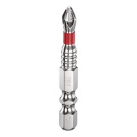 "Rutschfester Phillips-Schraubendreher-Bit PH2 1/4\" Hex 2\" Magnetisch Rot FüR"