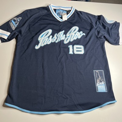 Pass The Roc Basketball Jersey Shirt XXL Blue Vintage 90s Style Streetwear NWT