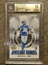 1/1 Jake Bates RC BGS 10 Pristine 2024 Panini Instant Spotlight Rookies Black