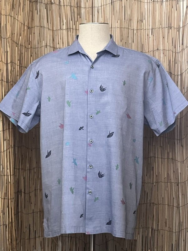 Tori Richard Mens SS Button Up Hawaii / Camp Shirt-Size XL-100% Pinpoint Cotton