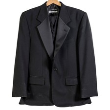 Calvin Michaels Tuxedo Junction 3 Piece Black Formal Tuxedo Set Size 39R