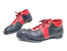 Vintage Leather 75mm 3-Pin Nordic Cross-Country Ski Boots US Men's 11