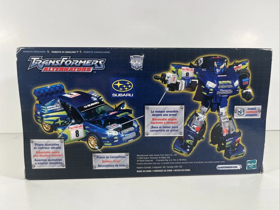 Vintage Transformers Alternators SMOKESCREEN Subaru Impreza WRC [Hasbro, 2003] - Image 4 of 4