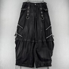 Tripp NYC Pants Mens Fits 32x30 11" Leg Opening Baggy Black Rave Goth Y2K