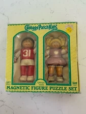Cabbage Patch Kids Magnetic Figure 7 Piece Each Per School Puzzle Set Illco 1983
