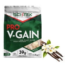 SCI-MX Pro-V Gain - 100% Vegan Vanille Geschmack 2200g (1er Pack), 