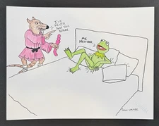 Porous Walker “Kermit’s Dating Life” - Splinter - Original Drawing - Adult Comic