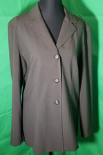 Requirements Sz Small Olive Green Blazer Vintage Made in USA Business Minimalist