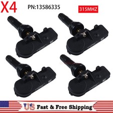 4x Oem Tpms Tire Pressure Sensor 315mhz For Gmc Chevy Buick 20923680 13586335