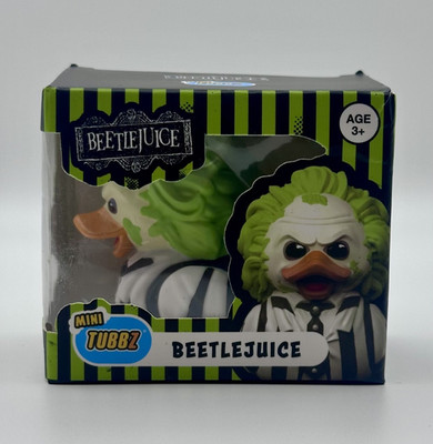 NIB  Mini Tubbz Beetlejuice  Rubber Duck - Approx 2'' High