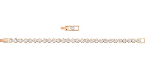 Genuine Swarovski Tennis Bracelet Rose Gold Plated, New, Authentic & Great Value - Picture 6 of 14
