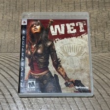 Wet (Sony PlayStation 3, 2009) PS3 Game CIB Bethesda Softworks - Very Clean